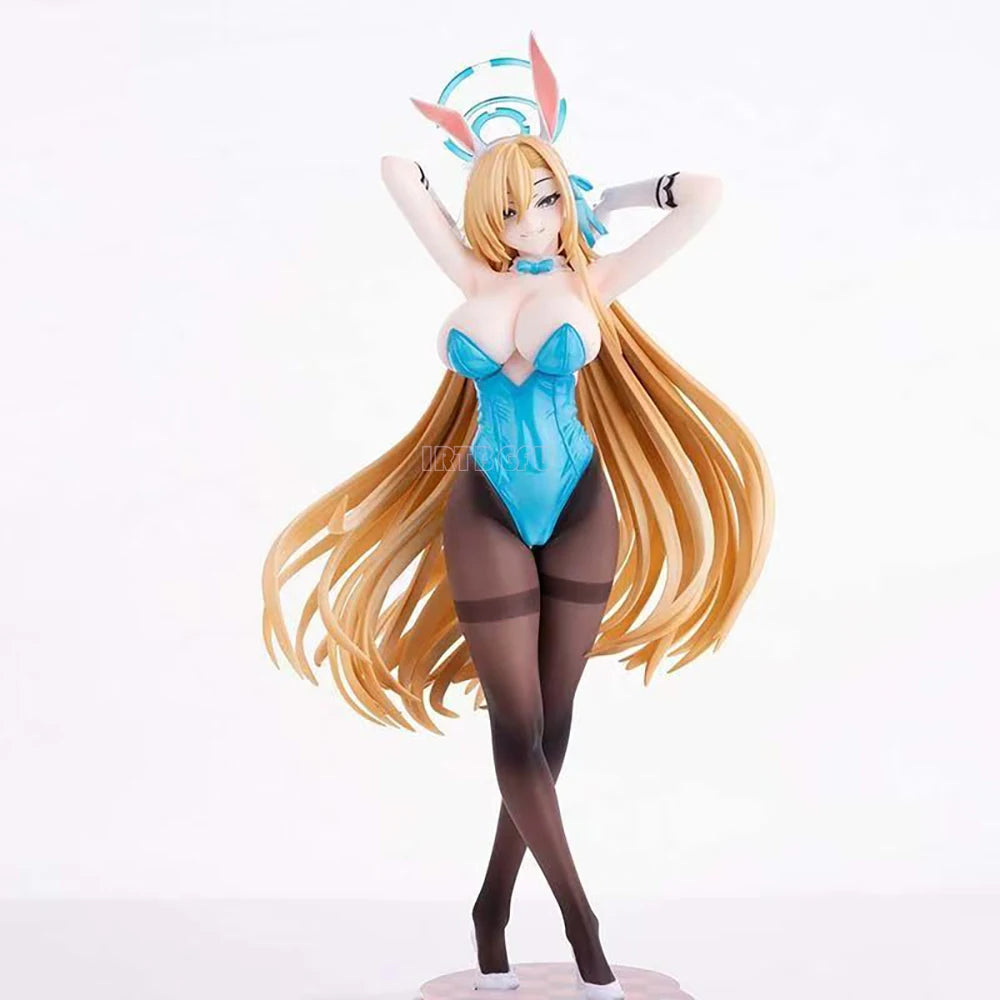 29cm Blue Archive Ichinose Asuna Bunny Girl 1/6 Figure Chinese Anime PVC Action Figure Toy Game Collectible Model Doll
