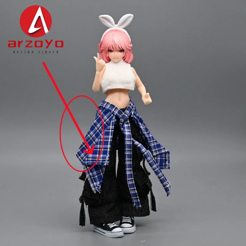 1/12 Scale KPOP style Female Work Pants Hip Hop Trousers Decoration Clothes Model Fit 6'' Romankey  Soldier Action Figure Body