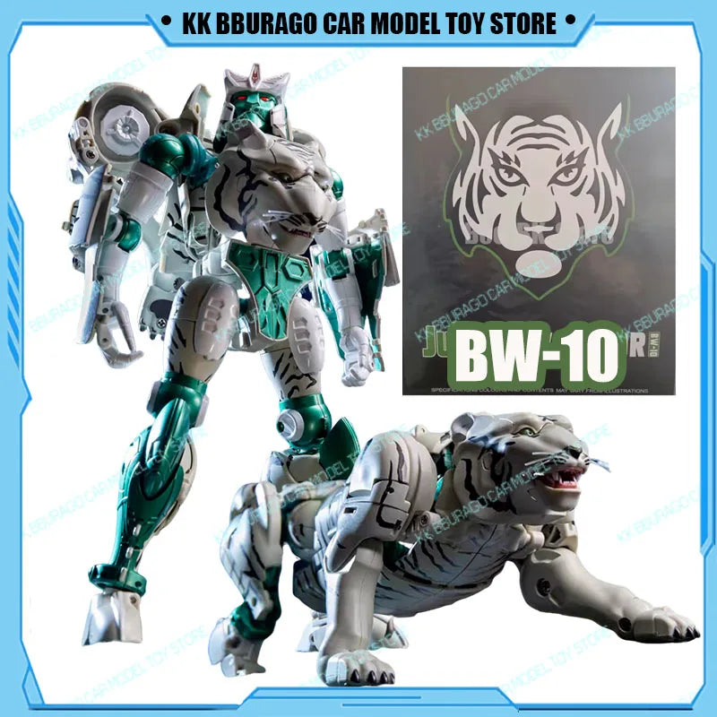 BW Transformation Tigatron BW10 BW-10 Action Figure KO MP50 Tigerhawk Tiger Figurines Mode MP-50 Beast War G1 Model Boy Gift