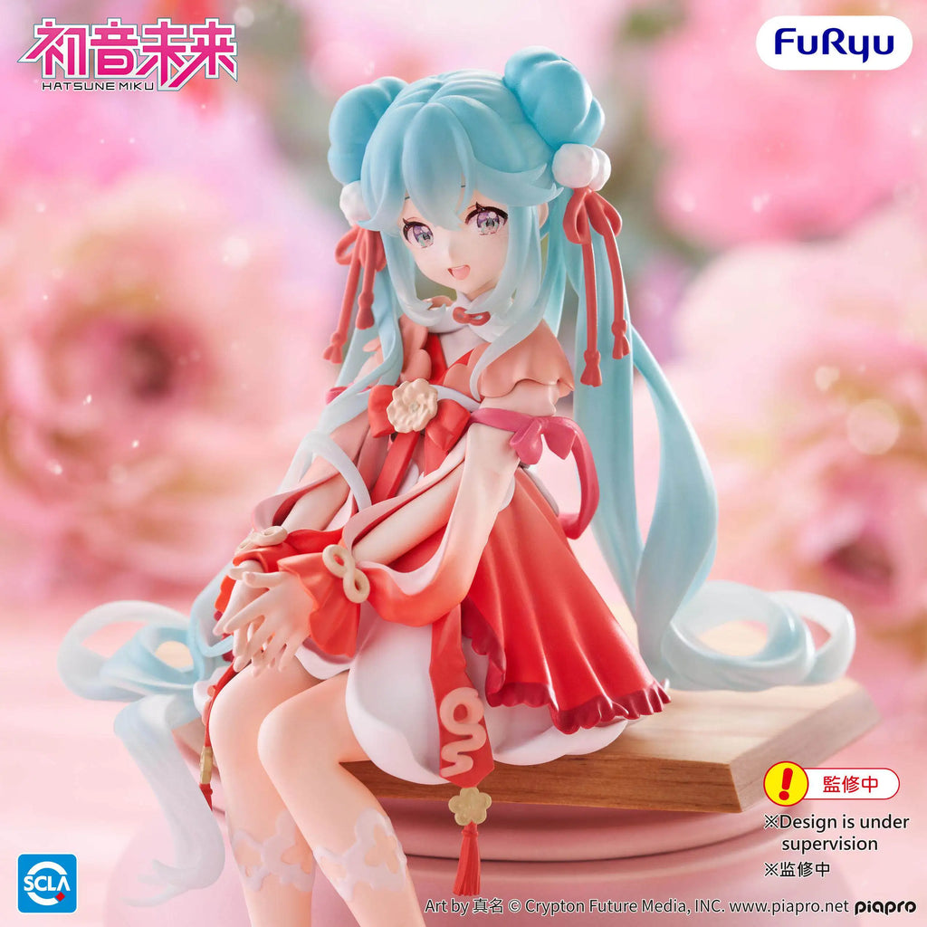 FuRyu Noodle Stopper Hatsune Miku 2026 Spring Festival Ver. PVC 14CM Anime Action Figures Model Collection Toy