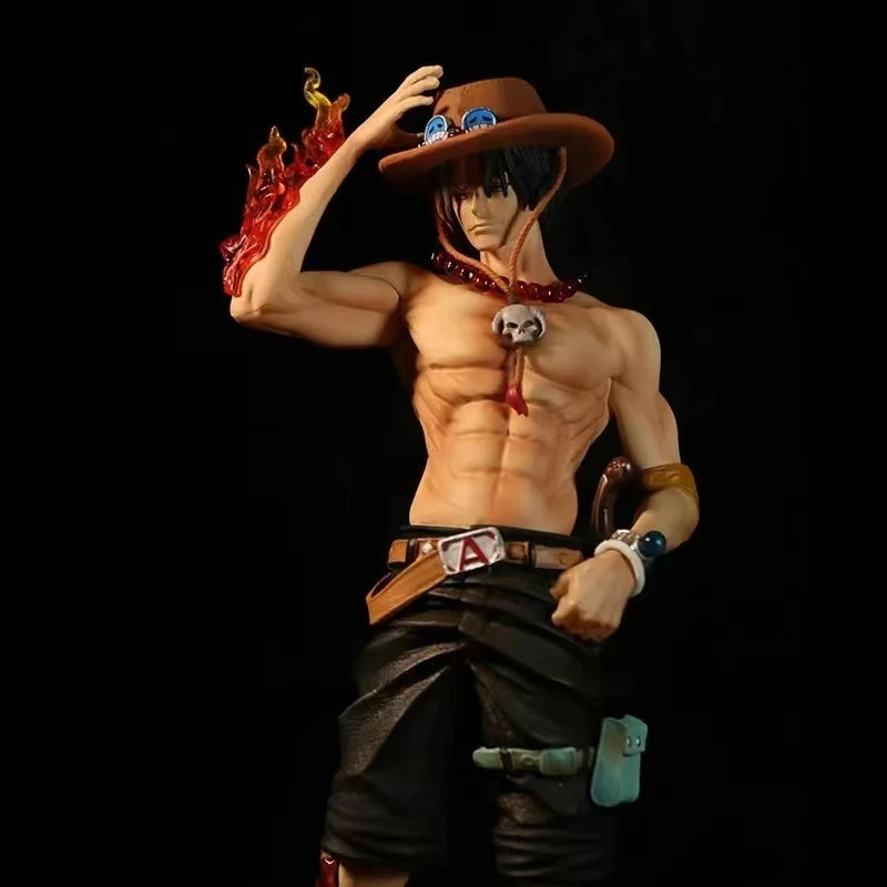 23cm Anime One Piece Figure Ace Action Figurine Statue PVC Collectible Statue Doll Model Decoration Toys Birthday Gifts