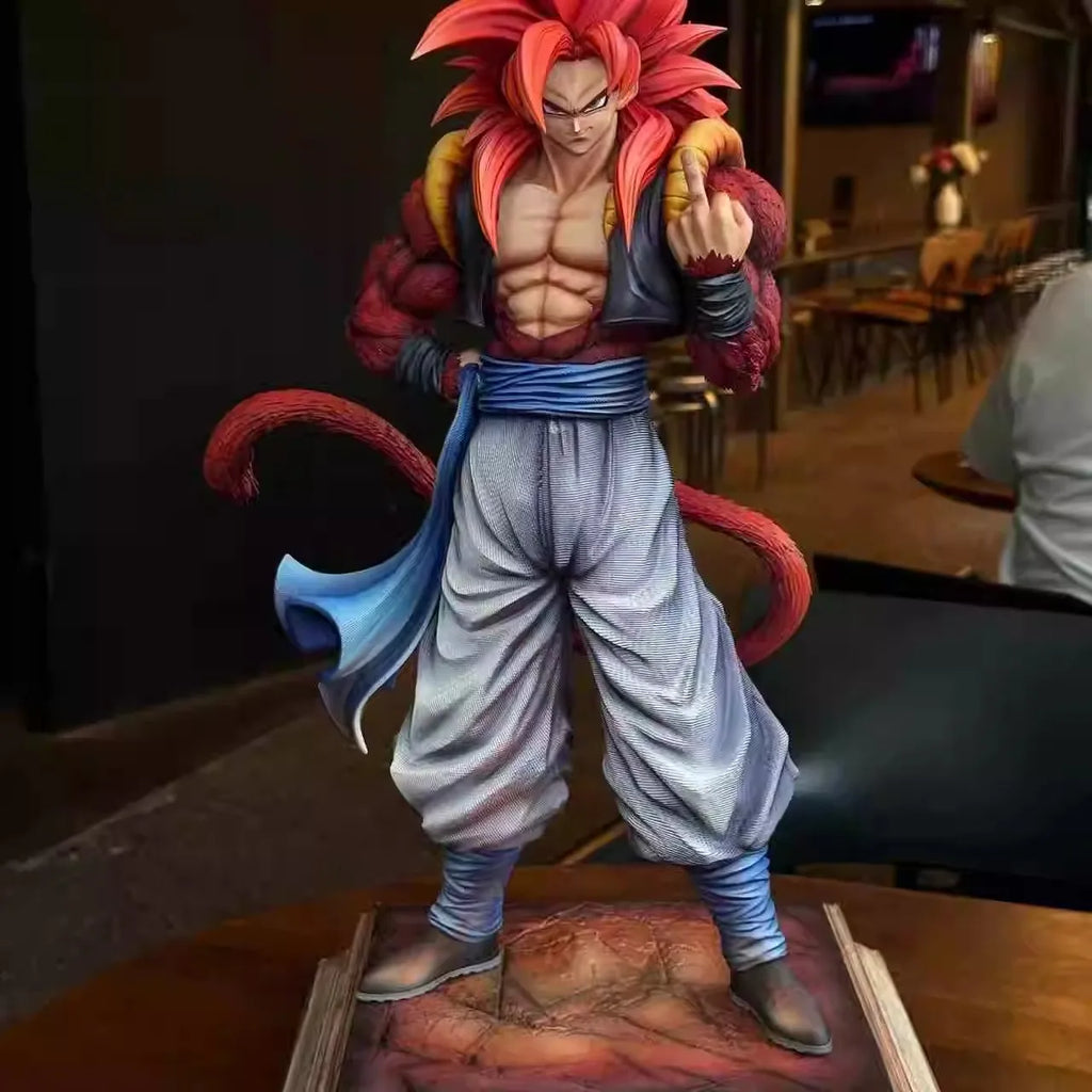 YS Dragon Ball Gogeta Аниме фигурка Super Saiyan 4 Gogeta екшън фигурка без база статуя PVC колекция модел играчка подарък за рожден ден