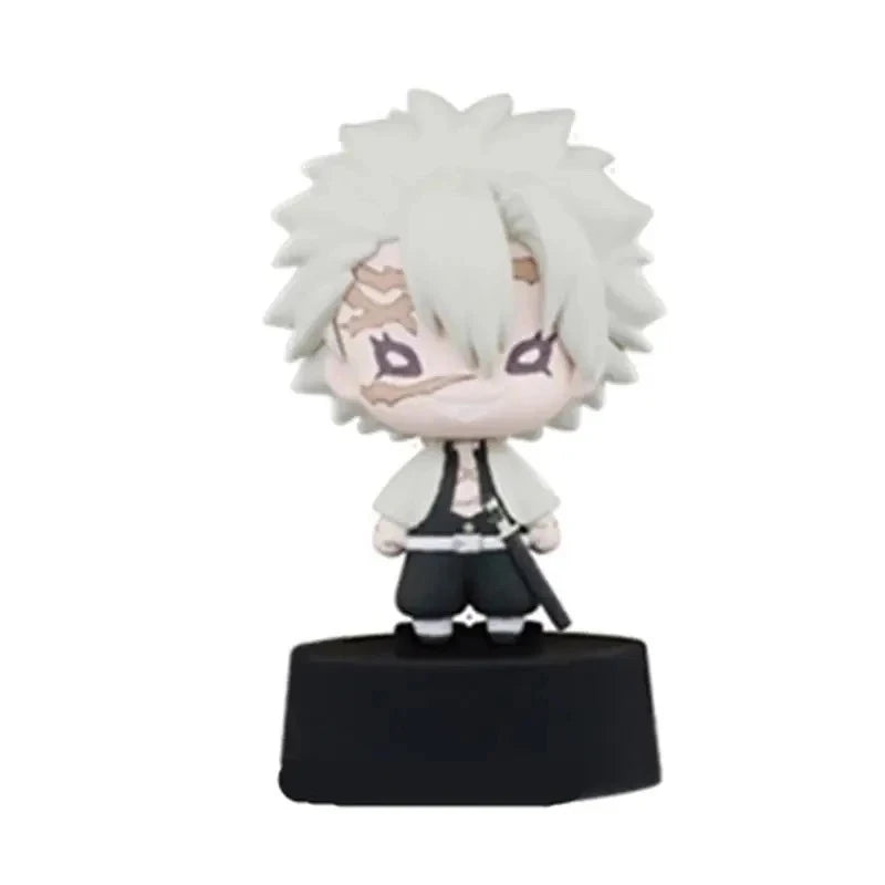 Demon Slayer Kimetsu No Yaiba Infinity Castle Gashapon Q Version Mini Drummer Figurine Iguro Obanai Action Figure Model Toys