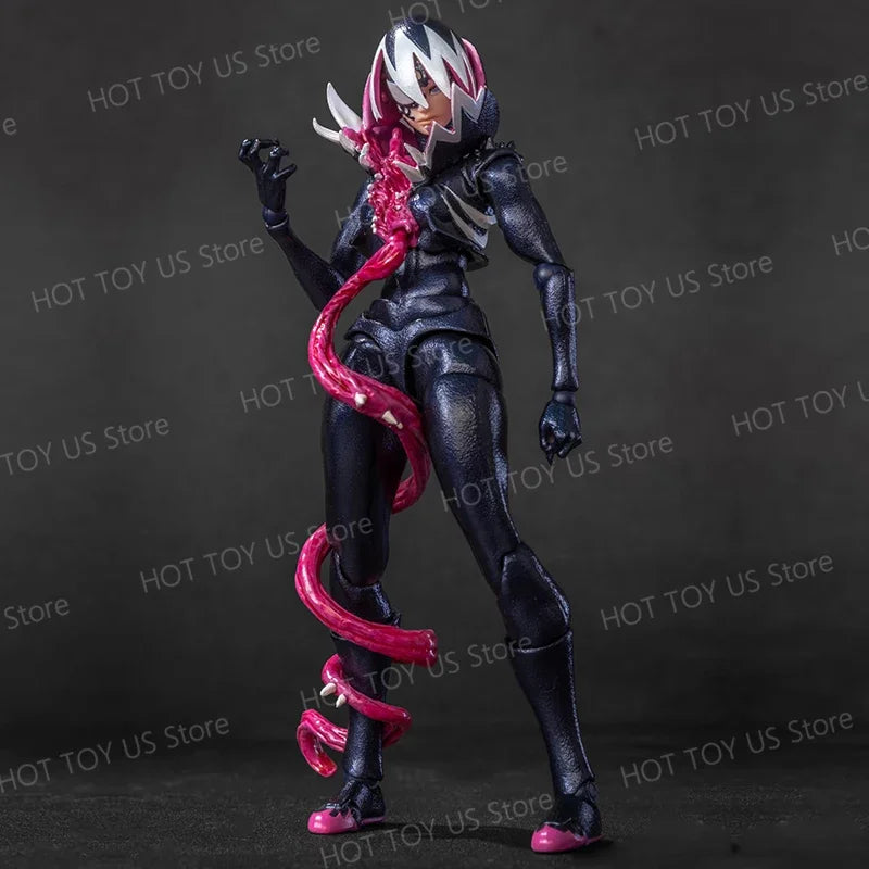 In Stock Venom Gwen Action Figures Anime Figurine Kaiyodo Amazing Yamaguchi Revoltech Statue Ko Model Gk Collection Kid Toy Gift