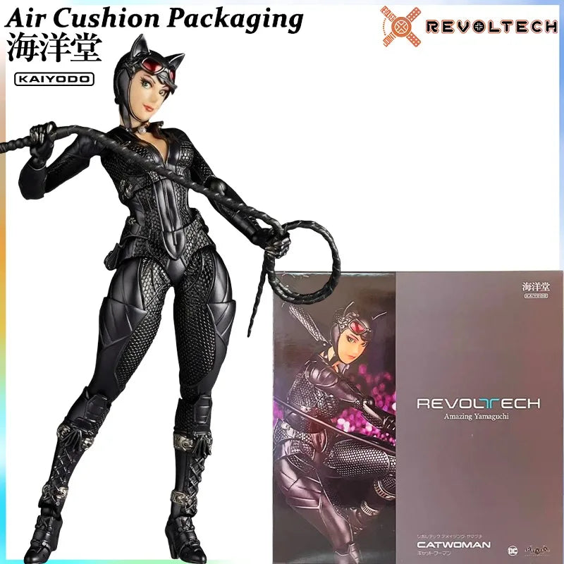 Kaiyodo Genuine Revoltech AMAZING YAMAGUCHI Serie Batman Harley Quinn X Task Force Catwoman Fantasy Action Figures Model Toys