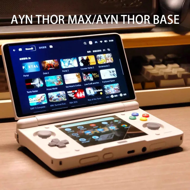 Ayn Thor Max Base Gaming Palm Wireless Bluetooth game console Simulator Accessories Dual Screen Oled Portable Palm Skyline