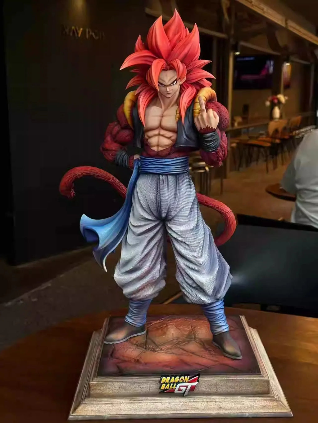 YS Dragon Ball Gogeta Аниме фигурка Super Saiyan 4 Gogeta екшън фигурка без база статуя PVC колекция модел играчка подарък за рожден ден