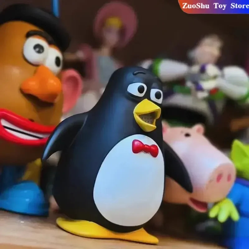 D-KOp Handmade Pixar Toy Story Wheezy Ornaments Model Tide Play Toy Story Penguin Ornaments Cartoon Peripheral Model