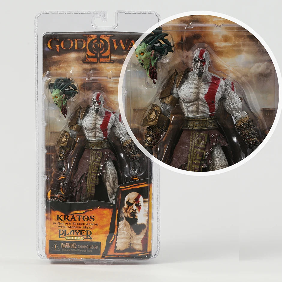 NECA God of War Kratos with Flaming Blades of Athena Action Figure Collectible Model Toy