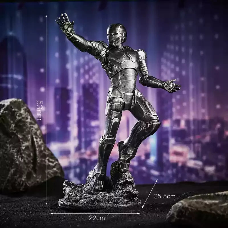 54 cm Filmfigur Captain America Avengers Iron Man Ornamente Exquisite und lebensechte Sammlung Modell Desktop-Dekor Jungen Geschenke