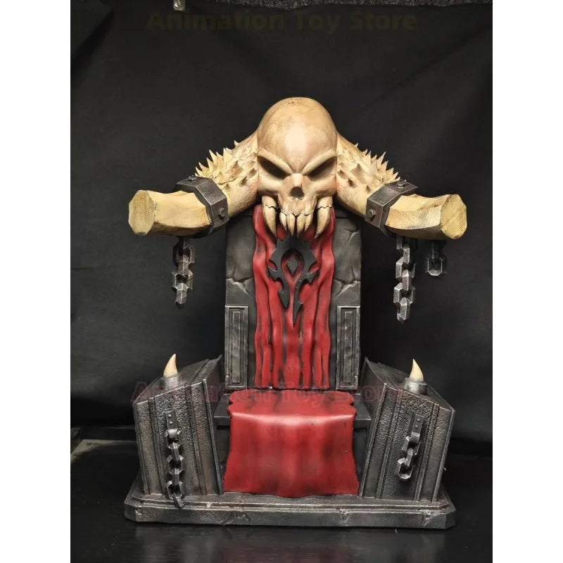 【Auf Lager】Warcraft Modell Horde Thron Figur Statue angepasst an Mithril Orks Nicht-Helden Spielzeug