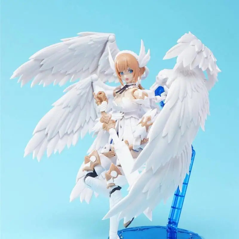 Feathery Six-Winged Little Angel Dual Body Units Acrylic Bonus Edition Interchangeable Faces Assembly Model  Action Figure Model