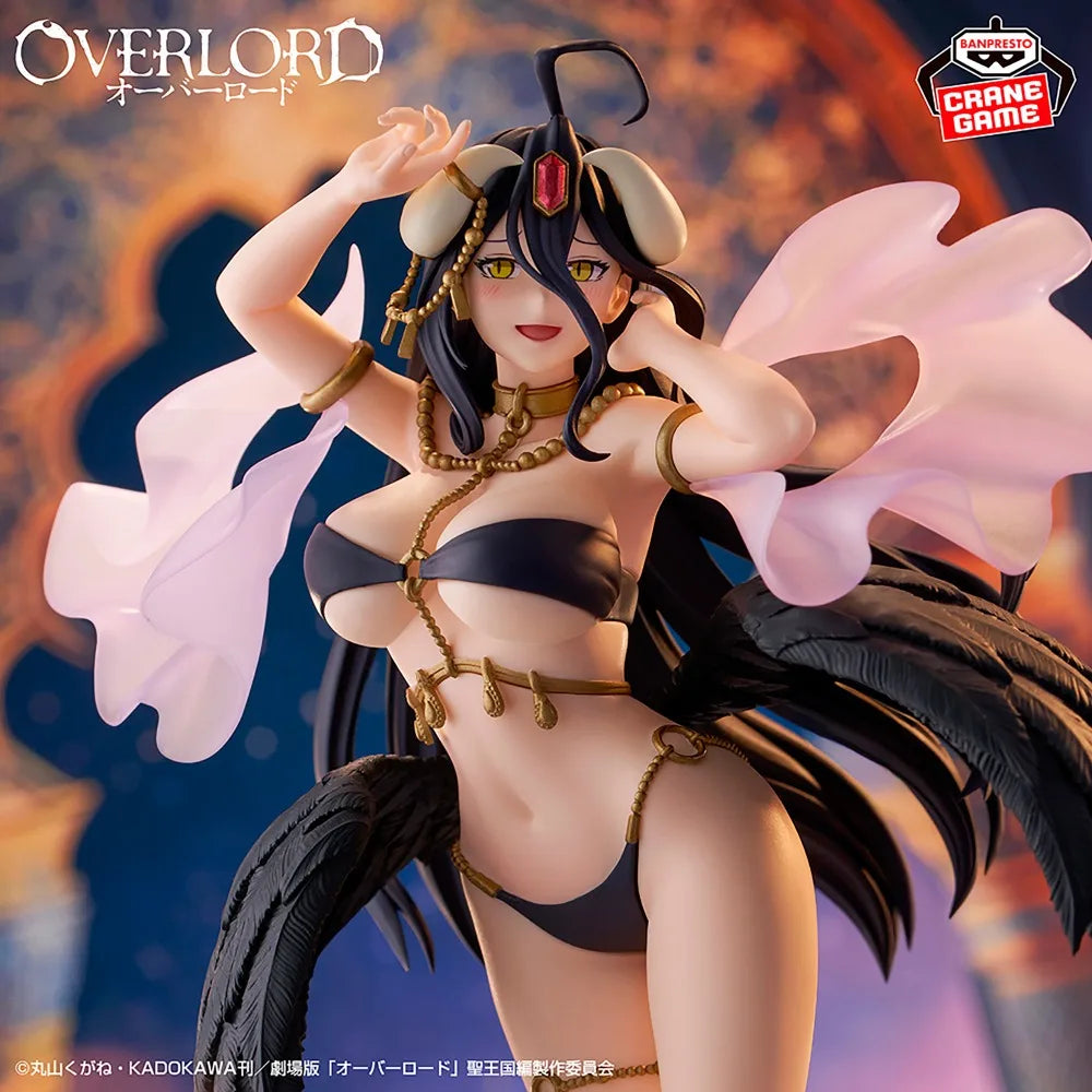 In Stock Bandai Original Genuine Banpresto Overlord Albedo Classical Tuning Sen'ya Ichiya Monogatari 21cm Model Toy Figures Gift