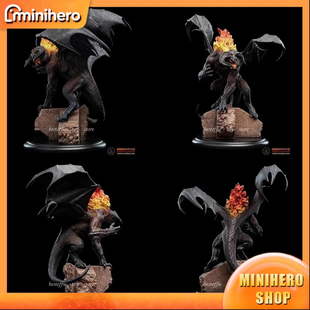 Handmade 14cm Weta Lord of the Rings Balrog Mini Series Anime Action Figure from Moria – Collectible Xmas Gift Ornament for