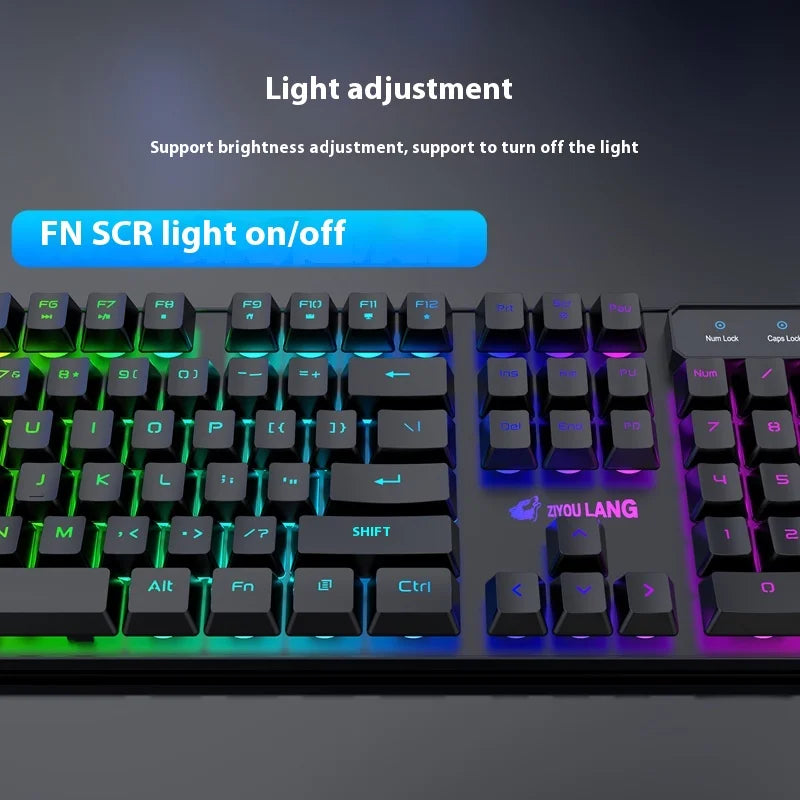 Neu Free Wolf T3 Drahtlose Tastatur Lade Weiß Notebook Gaming Büro Unbegrenzte Dedizierte Tastatur Und Maus Set Urlaub Geschenk
