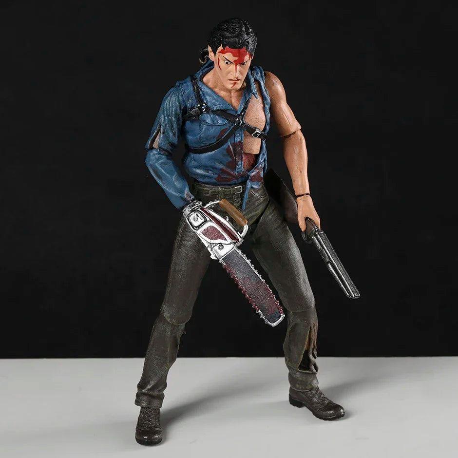 NECA Evil Dead 2 Ultimate Hero Ash Action Figurine Collectible Model Toy Halloween Horror Movie Figure