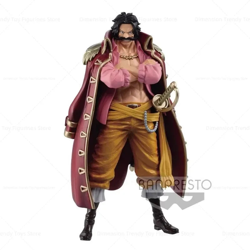 В наличност Bandai Banpresto One Piece DXF Grand Line Wano Country Gol·D·Roger Аниме екшън фигурки Модел играчка Колекция DT