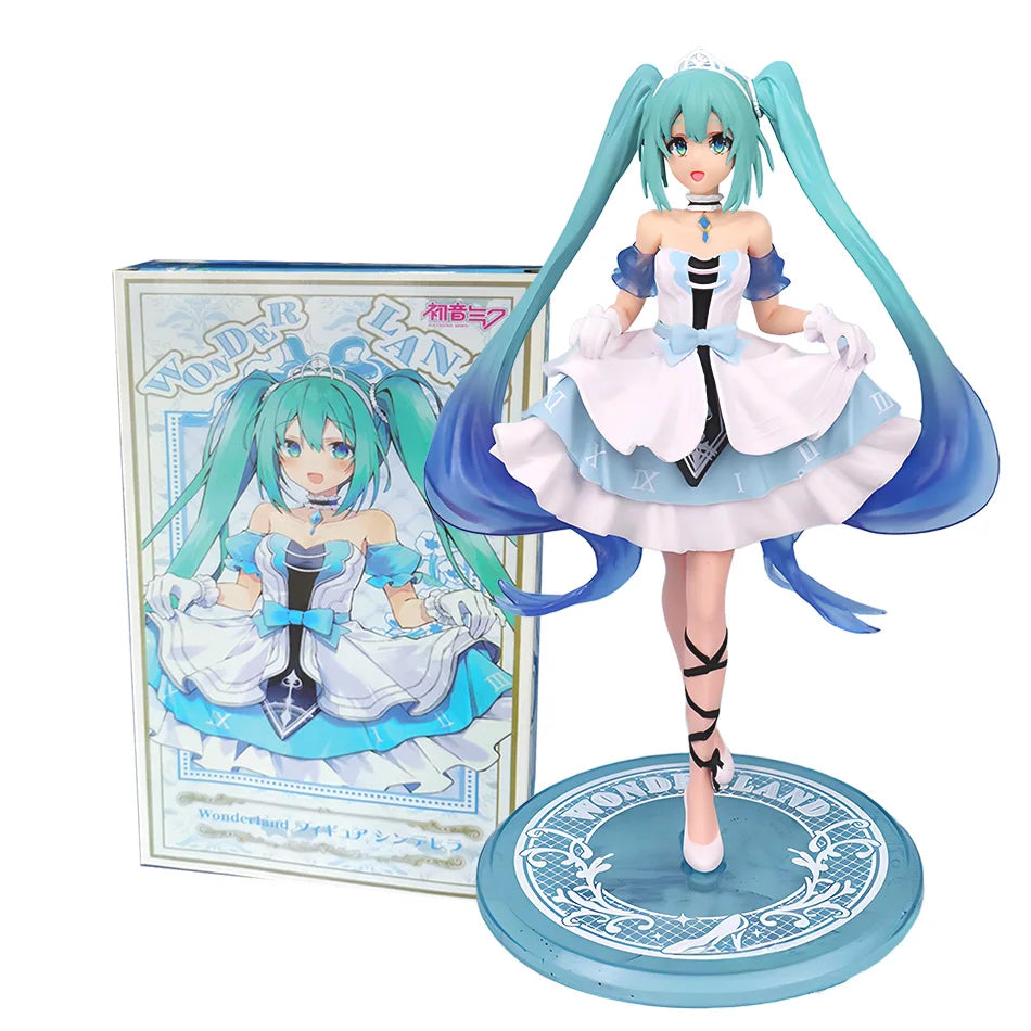 21 cm Sexy Girl Miku Anime Figur Mode Subclture Miku Actionfigur Weihnachtsgeschenk PVC Sammlung Modell Puppenspielzeug