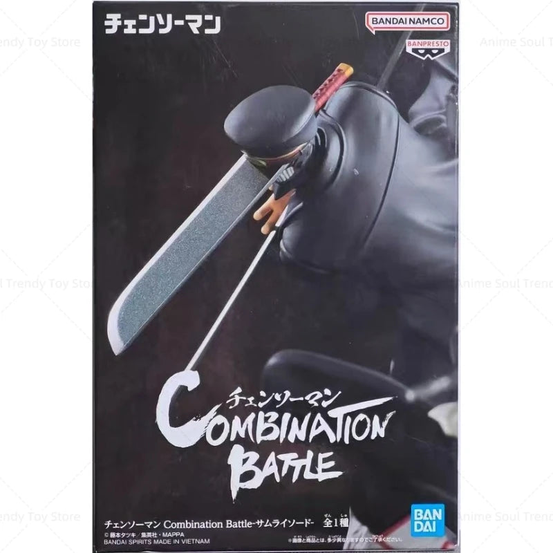 In Stock Bandai Banpresto Combination Battle Anime Chainsaw Man Denji Kantana Man Action Figure Model Toy Gift AS