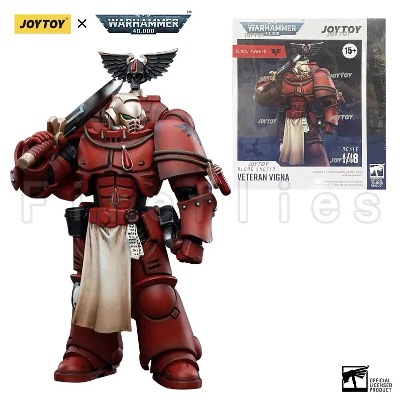 1/18 JOYTOY Action Figure (4PCS/SET) Blood Angels Veteran Version 2 Anime Collection Model Toy