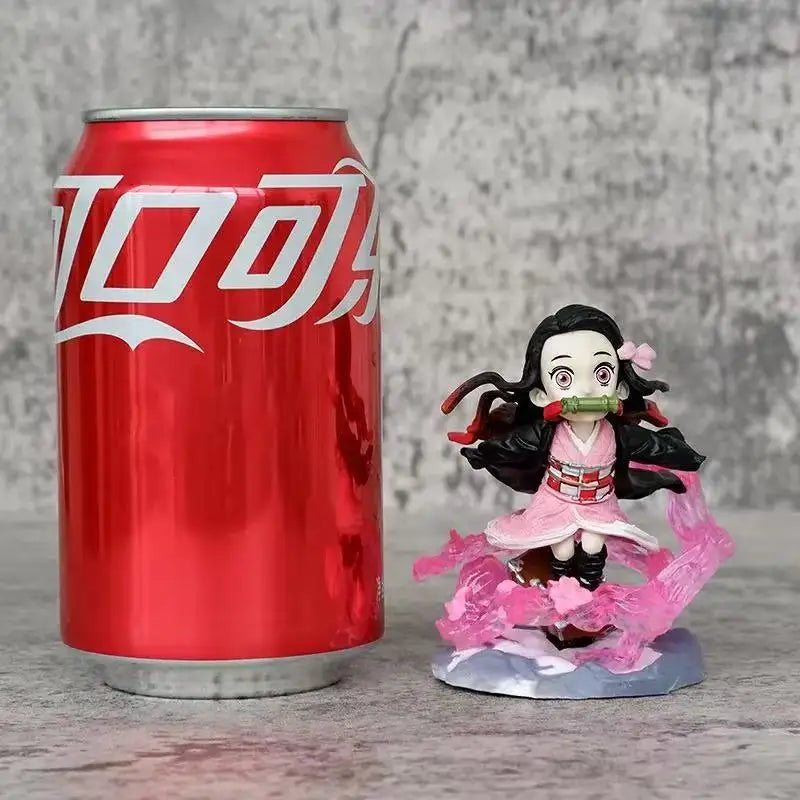 Hot 8-10CM Anime Demon Slayer Figure Kamado Tanjirou Agatsuma Zenitsu Nezuko Action Toy Warrior PVC Model Collectibl Toy Gifts