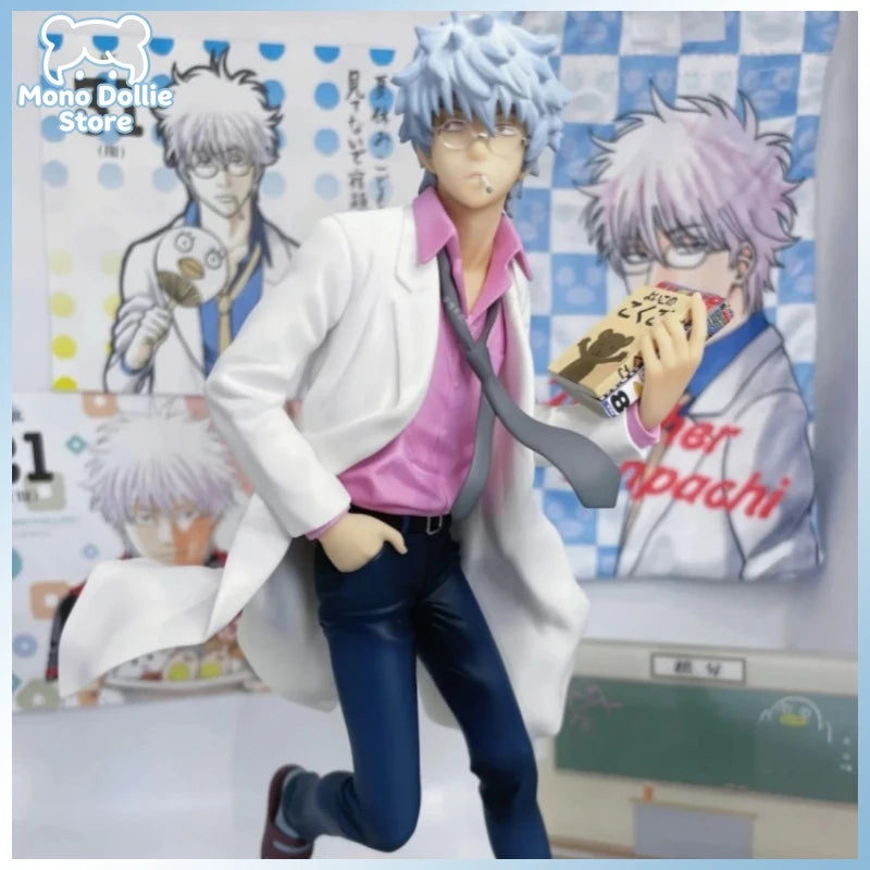 Genuine Megahouse Mh Gem Sakata Ginpachi Figure Gintama 3-Nen Z-Gumi Ginpachi-Sensei Reiwa Ver. Collect Model Ornament Gift