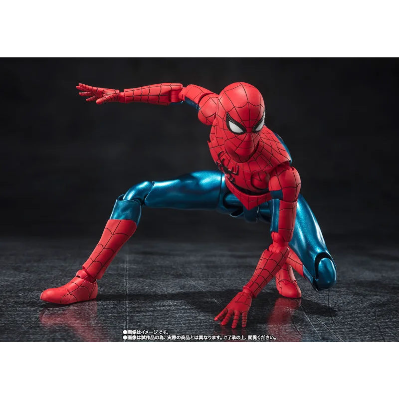 Bandai Original Tamashii Limited S.H.Figuarts Spider-Man New Red & Blue Suit Tom Holland No Way Home Action Anime Figure Toy