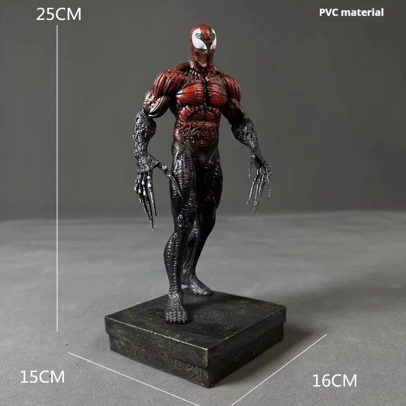 Marvel Venom 3 The Last Dance Carnage Toxin Symbiote Action Figure 25CM PVC Double Head Sculpture Desktop Case Collectible Model
