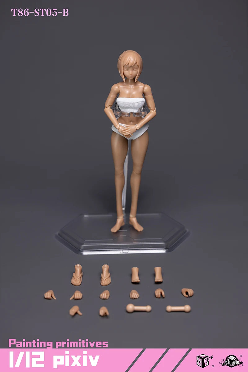 Оригинална 86TOYS фигурка на войник в мащаб 1/12, с наполовина покрито пухкаво дупе и глава, 12", модел играчки