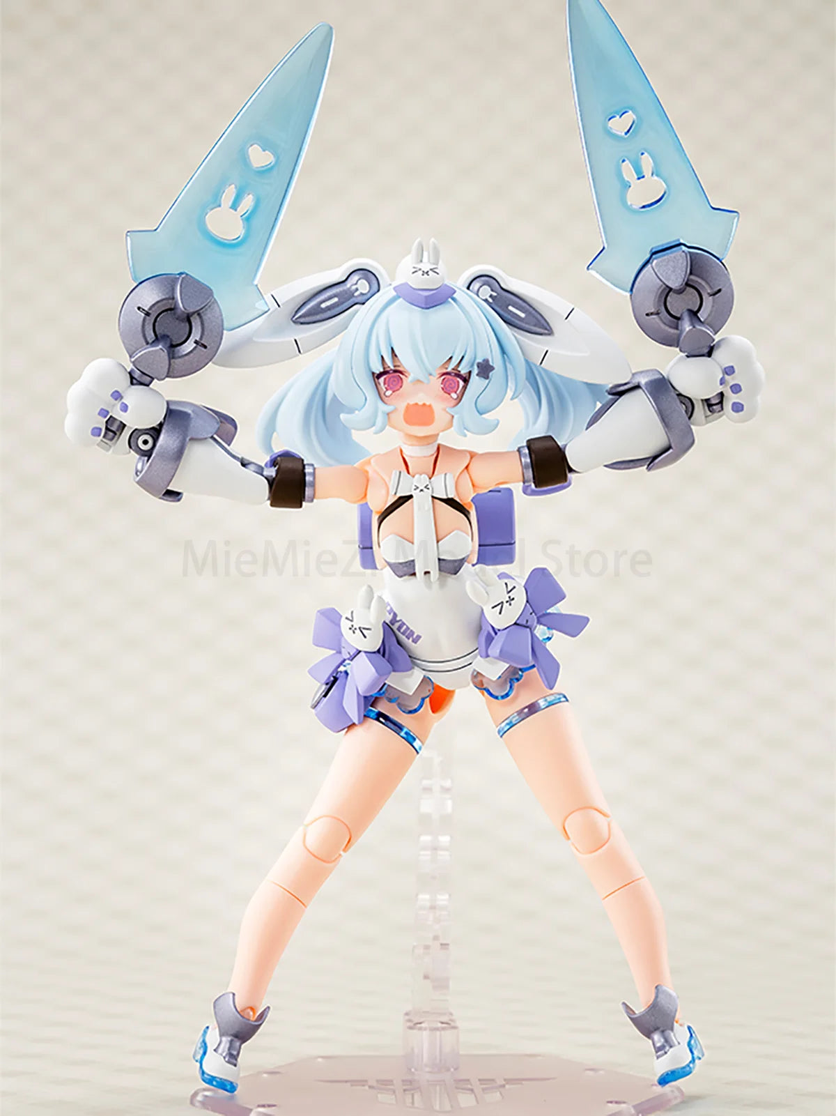 Original Genuine Kotobukiya Model Kits Megami Device PUNI MOFU Kuro Mao PUNI MOFU Yuki Tu Assembling Toys Cute Action Figure