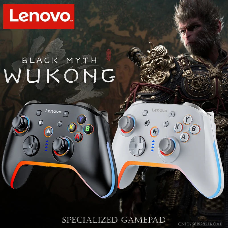 Lenovo S03 Gamepad Wireless Bluetooth Gaming Controller Hall Trigger Joystick Mecha-Tactile Buttons For Switch PC Android IOS
