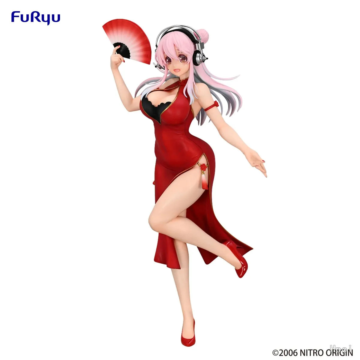 In Stock Original FURYU Super Sonico Trio-Try-iT Toy Doll-cheongsam Style Anime Doll Hand Figures Model Toy Gift Ornament