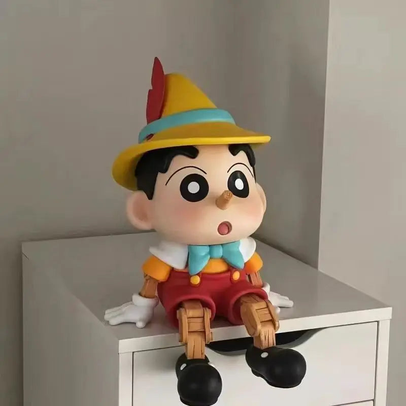 Cartoon Crayon Shin Chans Puppet Desktop Figure Toy Kawaii Desk Decorative Ornament Cute Car Ornament Holiday Gift