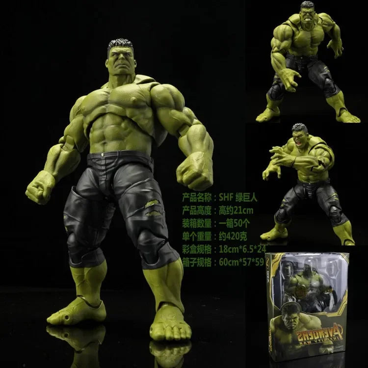 2025 SHFiguarts Thanos Figma 271 Hulk Avengers Infinity War Joints Moveable Action Figure BJD Collectable Model Toys Doll Gifts