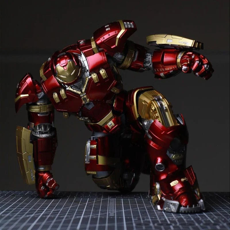 Fondjoy Marvel Anti-Hulk Armor Action Figure LED Light-Up Assemble Toy Model for Boys Movie Character Handmade Craft Toys Gift