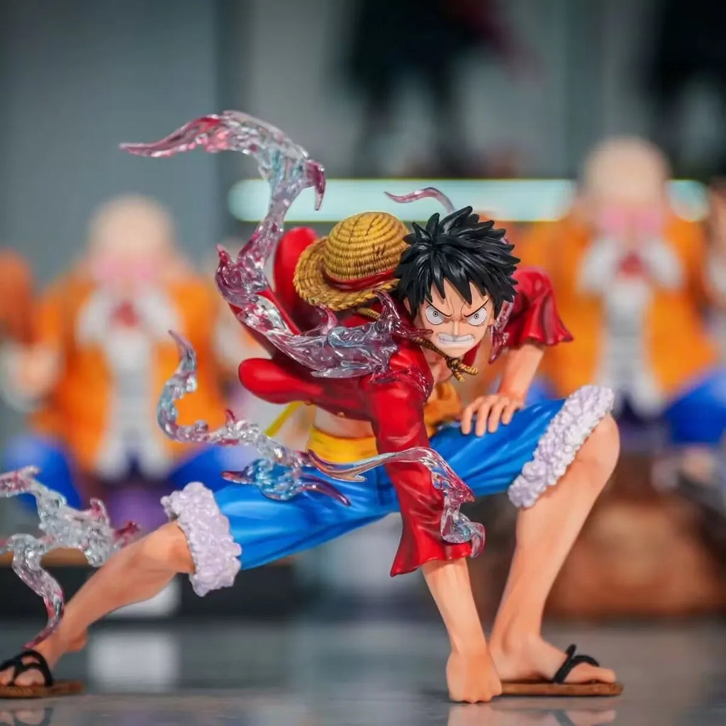 16cm One Piece Luffy Two Kinds Red Or White Anime Figure Figures Models Pvc Statue Models Boys Collectible Ornament Doll Toys