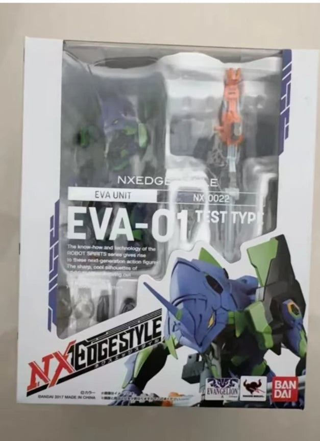 BANDAI NXEDGE STYLE EVA-01 100% Original genuine 100mm PVC Action Anime Figure Model Toys Figure Collection Doll Gift