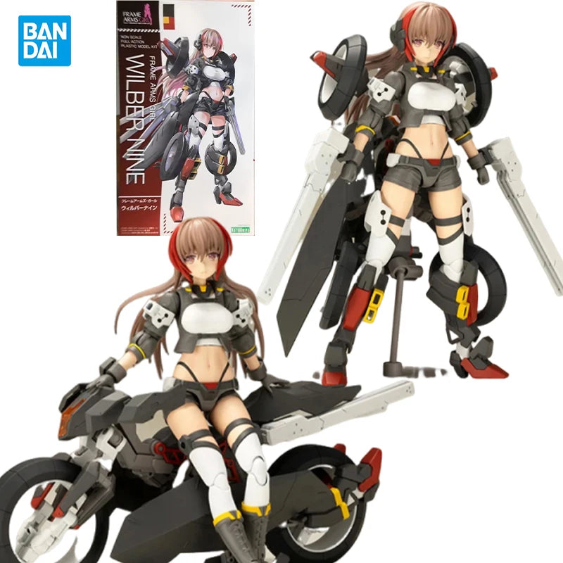 Bandai Genuine KOTOBUKIYA Frame Arms Girl WILBER NINE Movable toy Anime Peripheral Action Figures Doll for Collectors