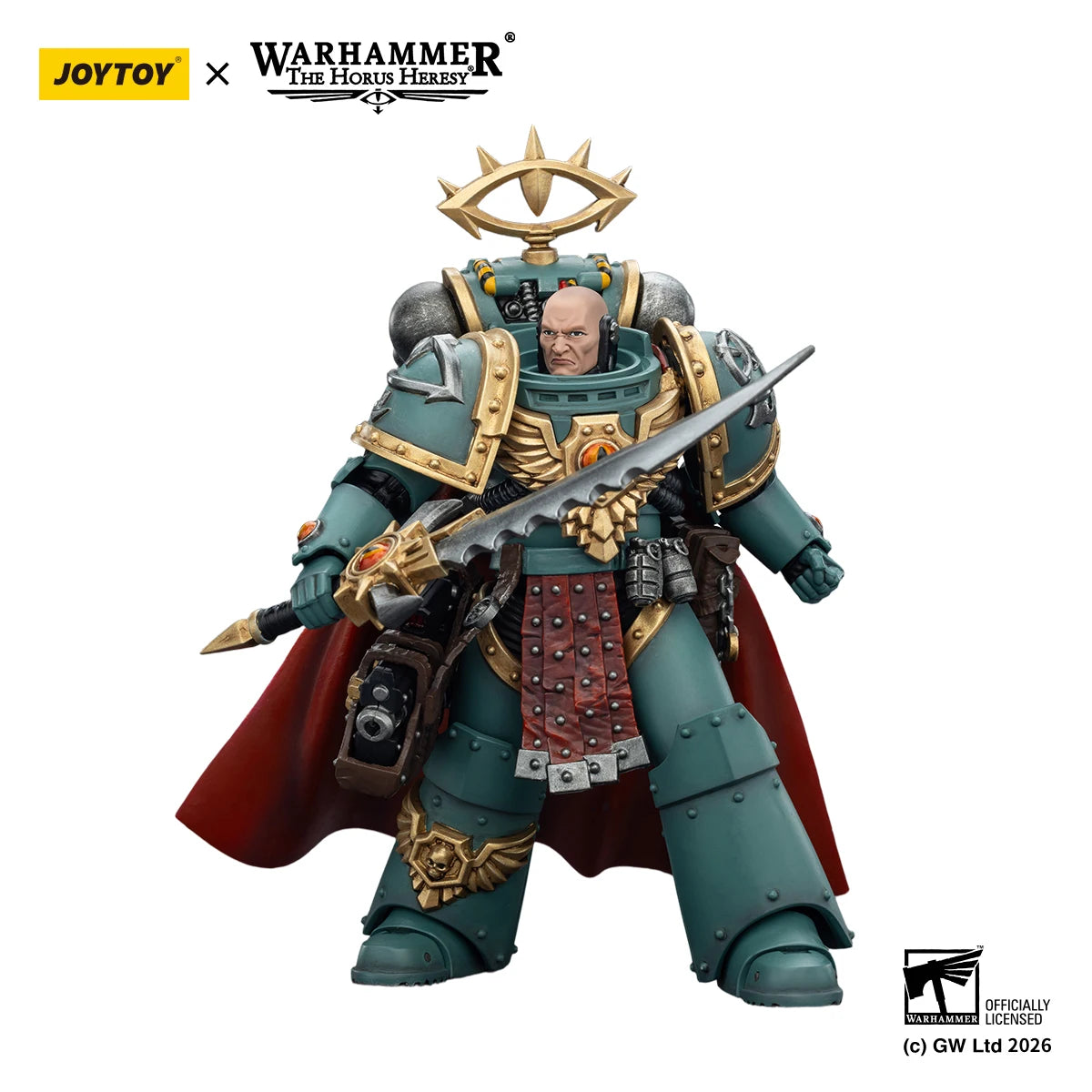 【MT】Pre-sale JOYTOY Warhammer 40K Sons of Horus Tybalt Marr Captain of The 18th Company Siege Breaker 1/18 Action Figure Model