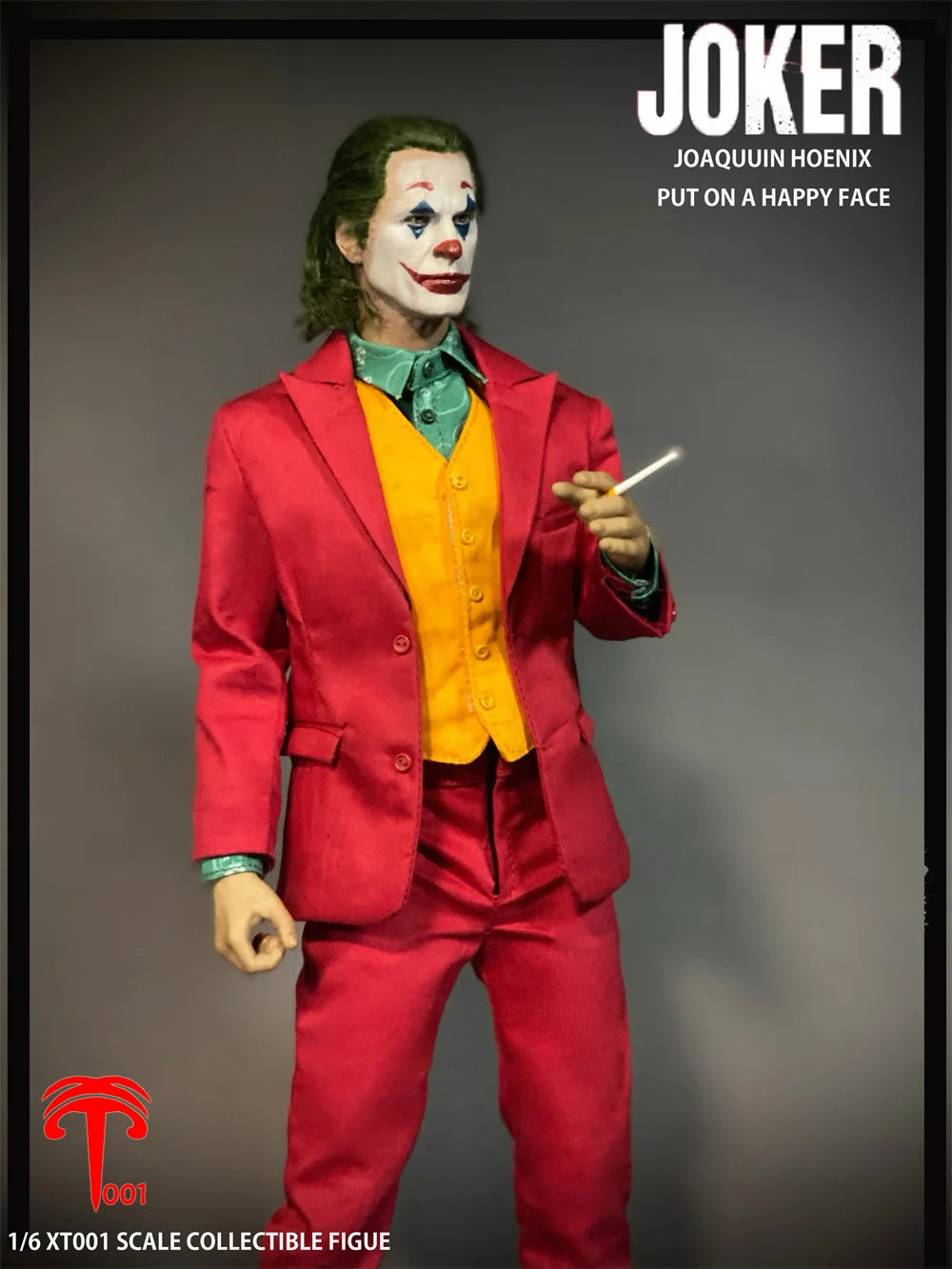 XT001 1/6 Male Figure Joaquin Phoenix Joker Full Set Moveable Action Figure Head Sculpture Hair Transplant Model Gift For Fans