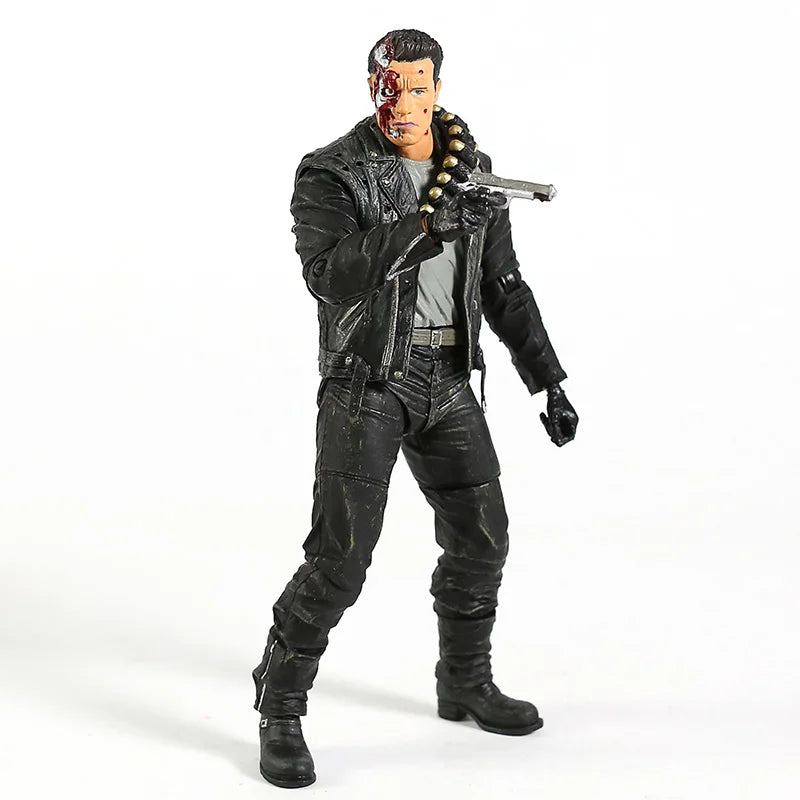 NECA Terminator T-800 Judgment Day T-800 T-1000 Arnold Schwarzenegger Action Figure Collectible Model Toy  7" 18cm Gifts