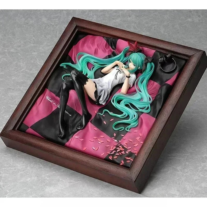 IN STOCK GOOD SMILE Original GSC MIKU Hatsune Miku Figure World Is Mine Photo Frame Ver.  Figure Toys For Kids Gift