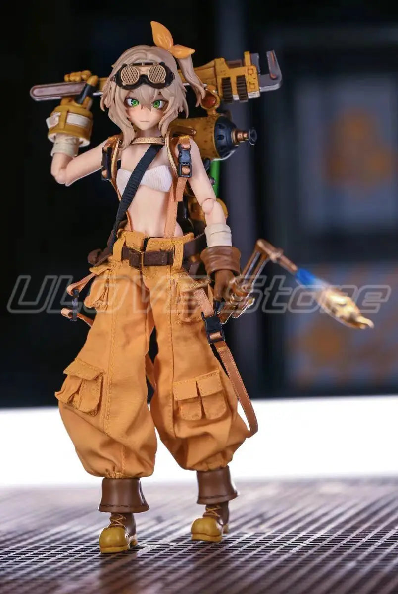 In Stock Original LYNXPULSE HASUKI Pocket Art PA007 Mechanic Fiona 1/12 Action Doll Model Toys Gifts