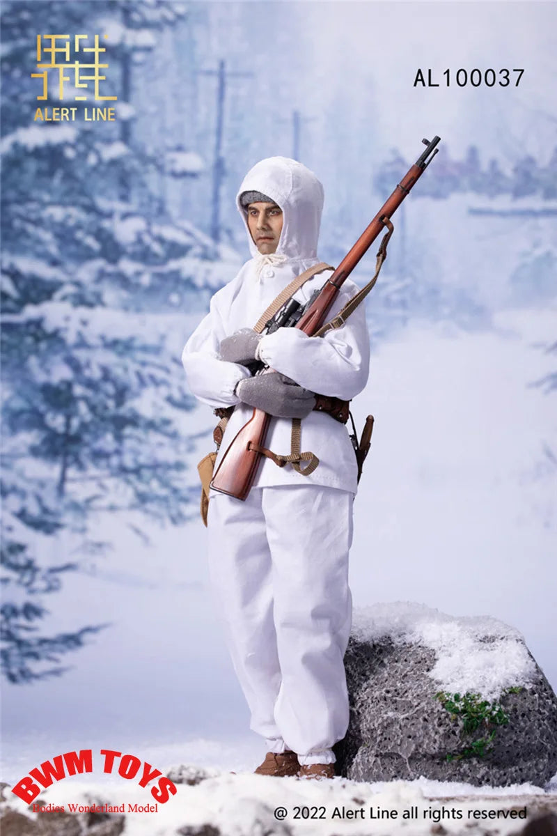 Big Sale Alert Line AL100037 1/6 Scale Collectible WWII Finnish Army Male Soldier Action Figure Model with Weapon Accessory