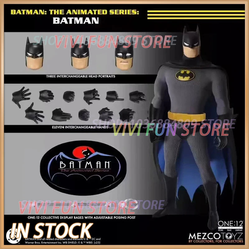 In Stock Mezco Toys One:12 BATMAN TAS The Animated Series Movability Model Toys Cloth Clothes