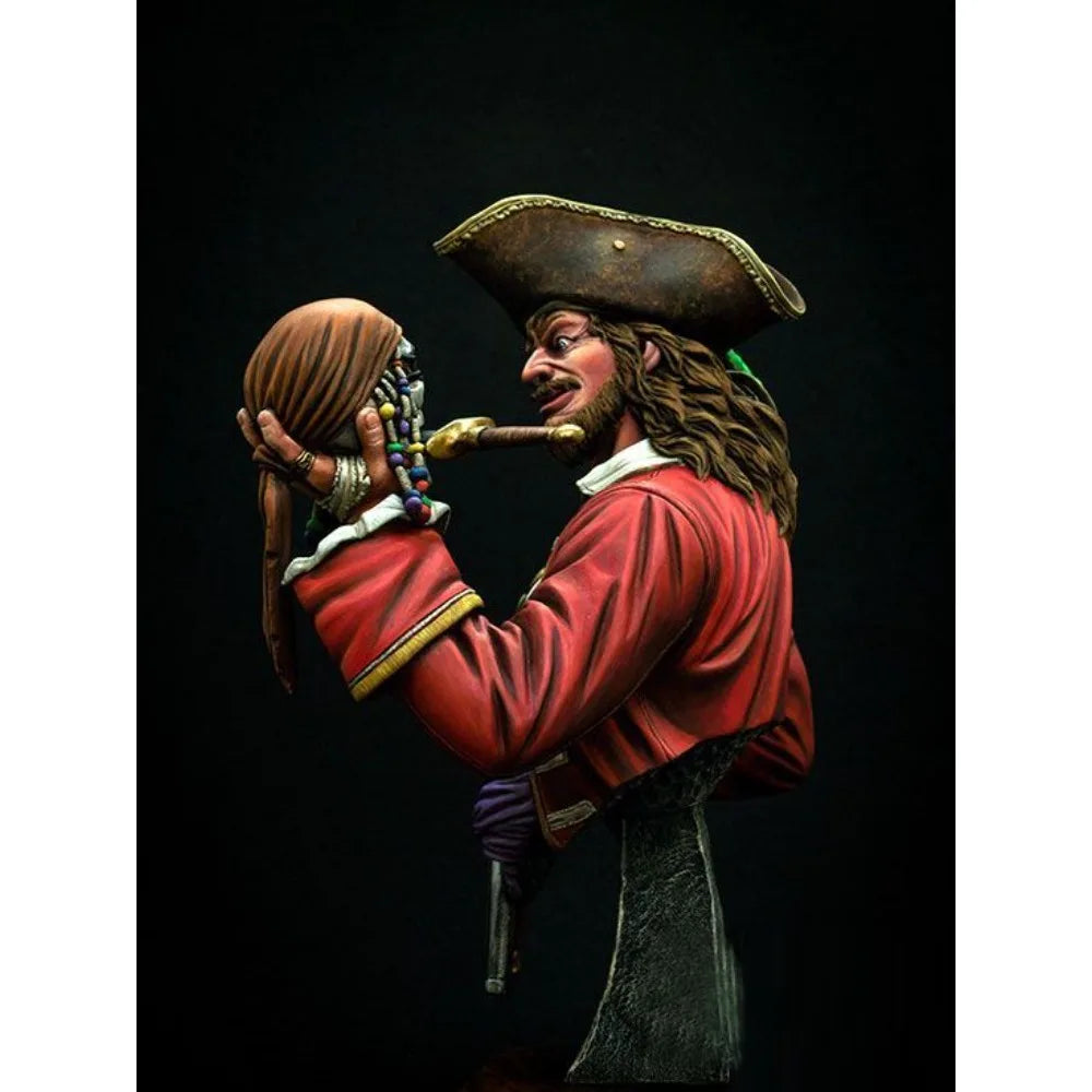1/9 Pirate Resin What Do You Think? Character Bust Blank Model DIY 3D Printing Unassembled Unpainted Self-assembly Craft