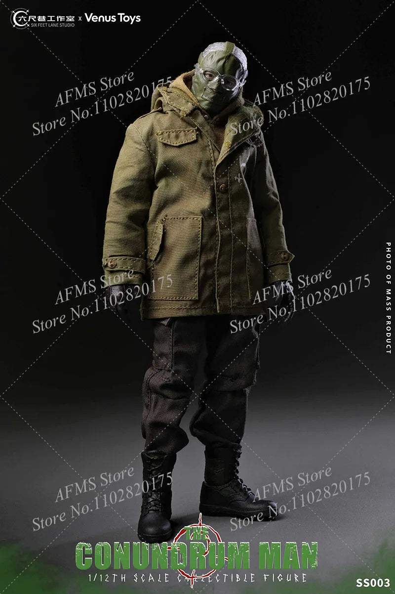 Venus Toys SS003 1/12 Scale Collectible Figure Conundrum Man Edward Mysterious Digital Maniac 6Inch Men Soldier Action Figure