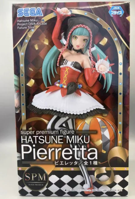Genuine Sega Hatsune Mike Clown Clothing Project Diva Arcade Future Tone Spm Pvc Collector Anime Figure Model Toy Gift In Stock