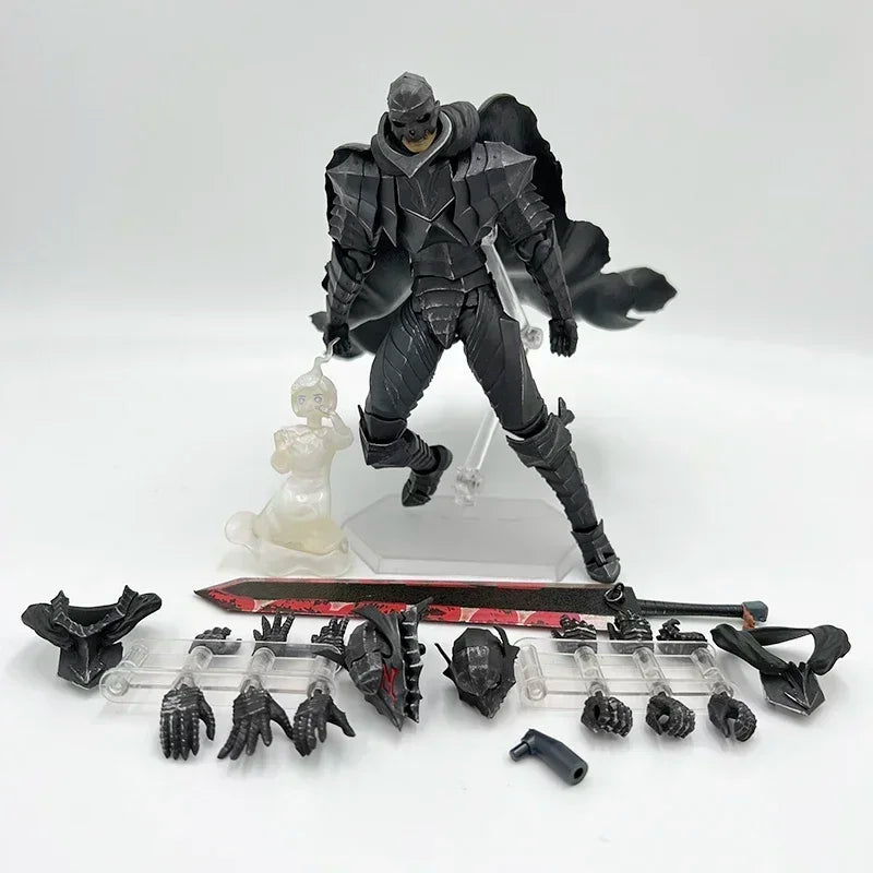 32cm Berserk Guts Anime Figure Guts Berserker Armor Action Figure Berserk Skull Knight Figurine Collectible Model Doll Toys Gift