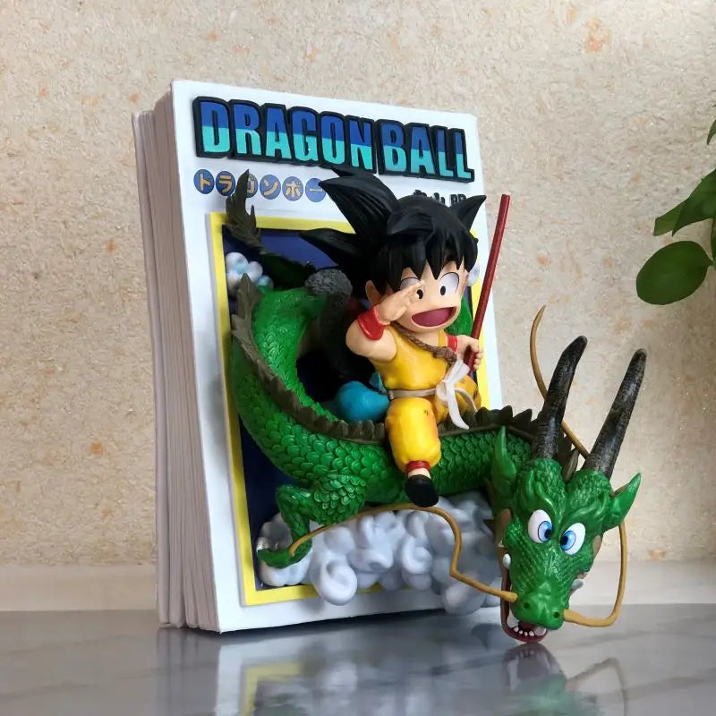 New 30cm Dragon Ball Gk Cartoon Anime Figure Title Page Statue Super Goku Ornament Pvc Model Doll Desktop Collection Toy Gift